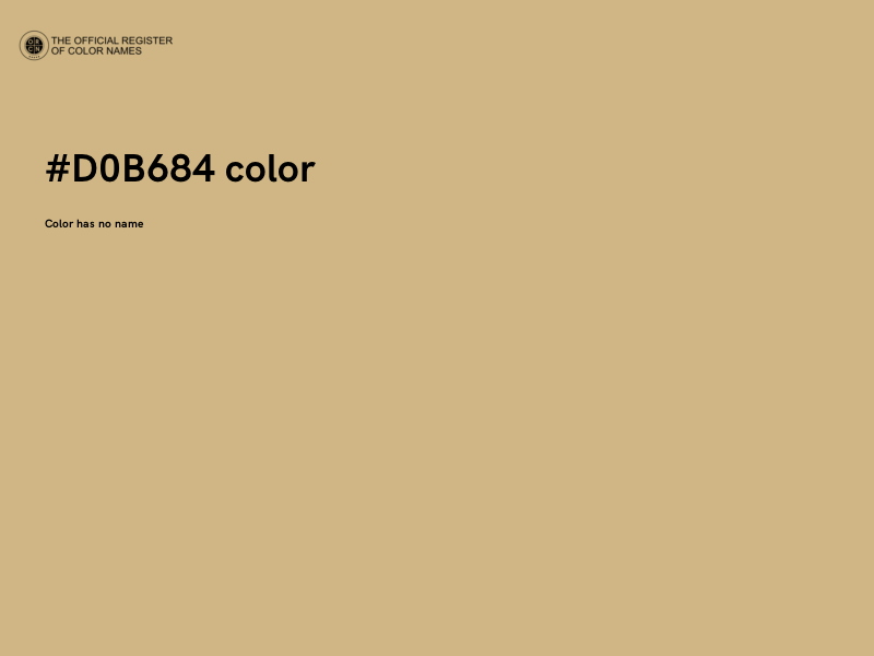 #D0B684 color image