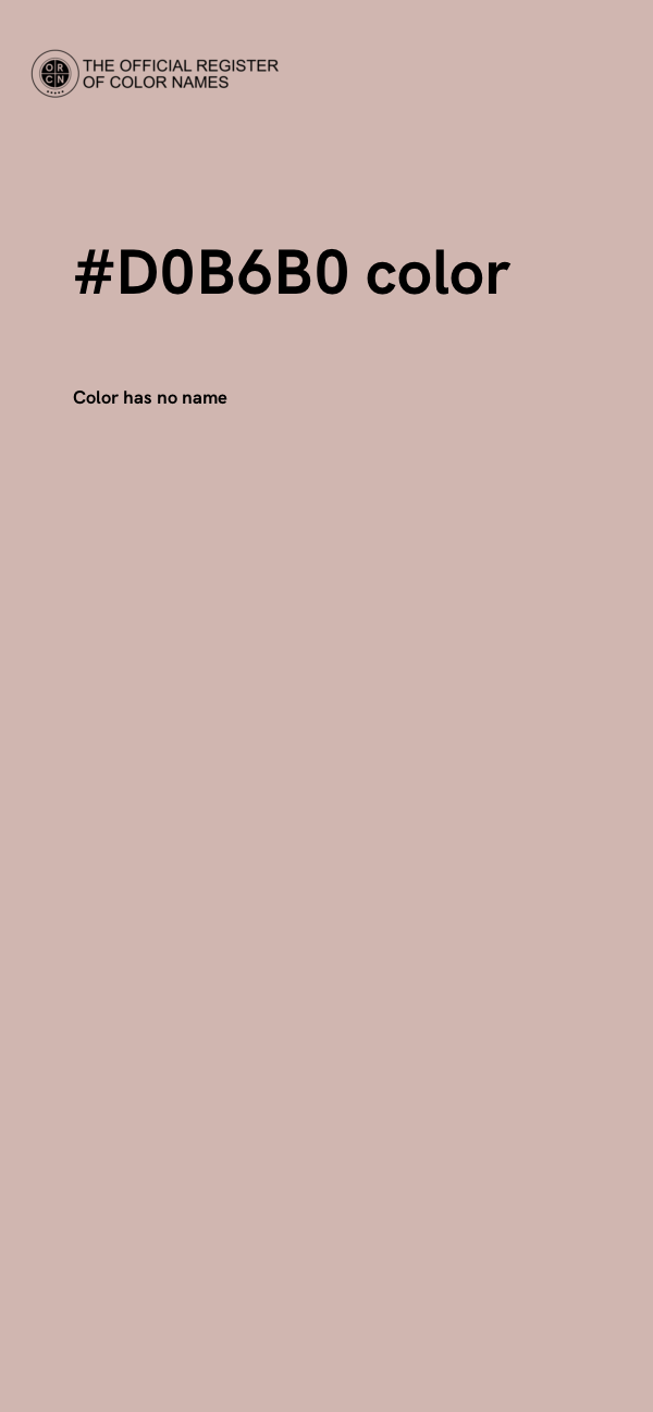 #D0B6B0 color image
