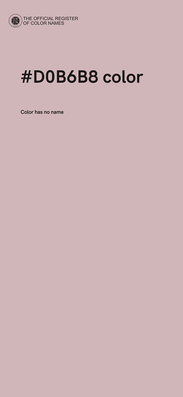#D0B6B8 color image