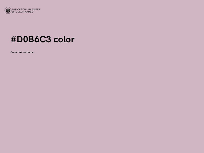 #D0B6C3 color image