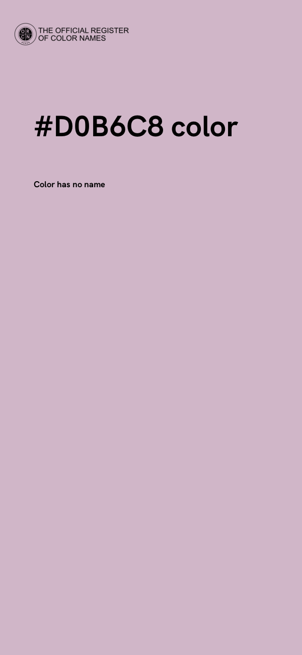 #D0B6C8 color image