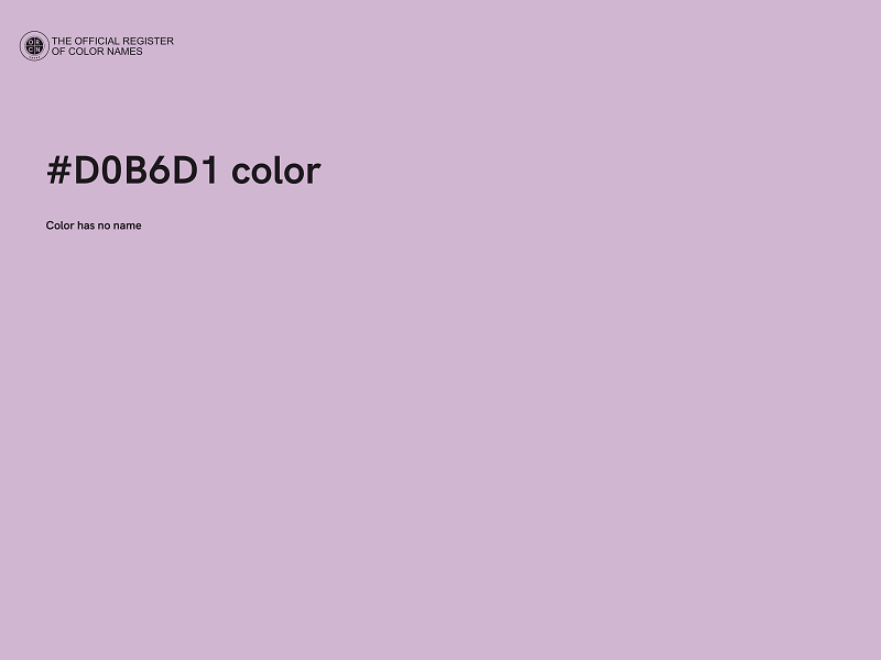 #D0B6D1 color image