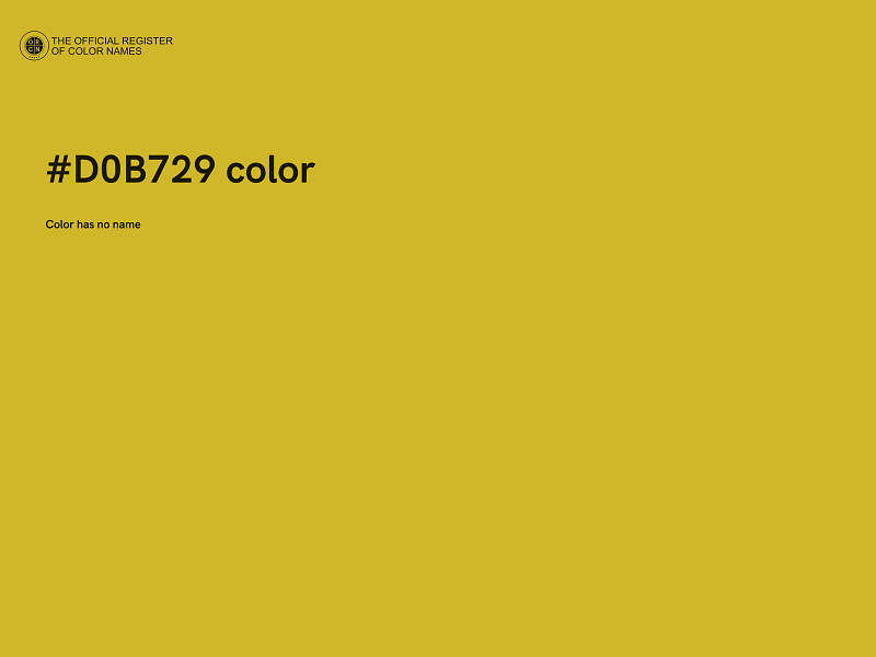 #D0B729 color image