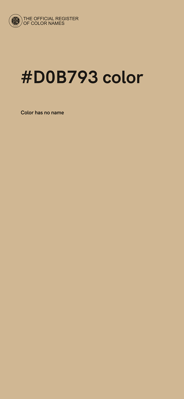 #D0B793 color image
