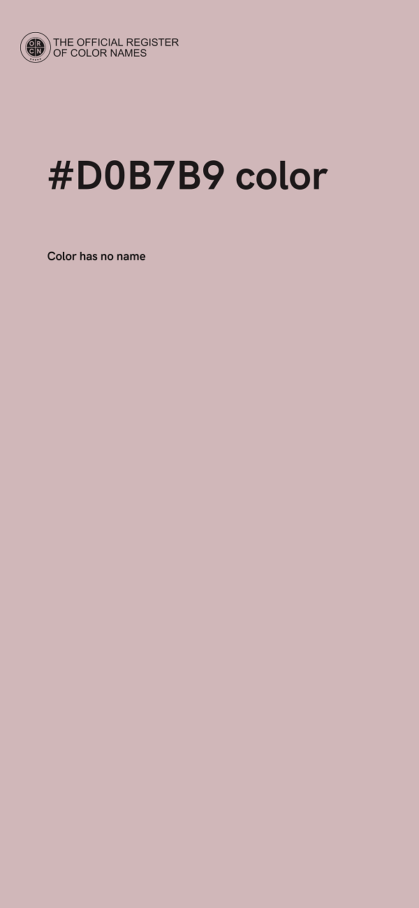 #D0B7B9 color image