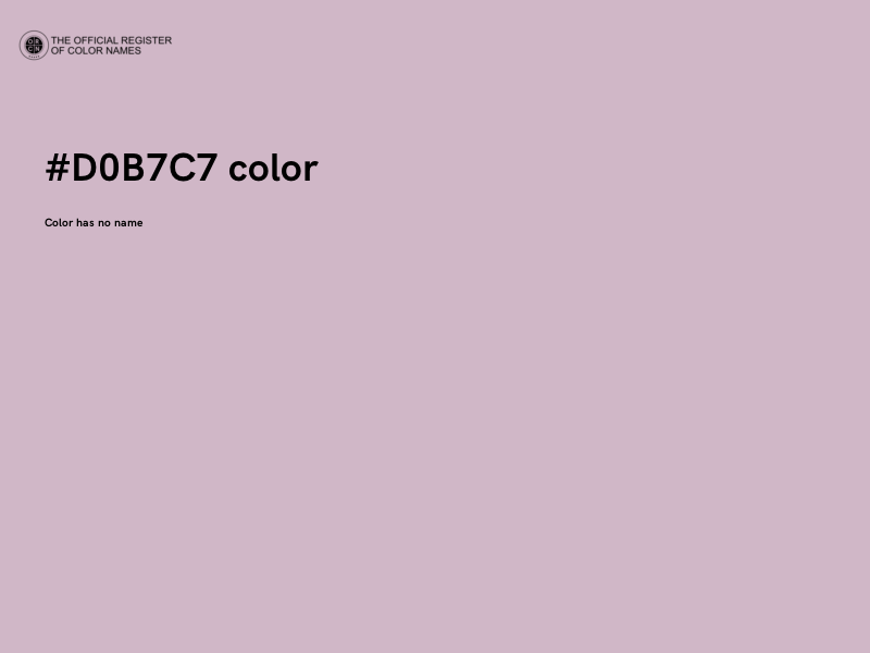 #D0B7C7 color image