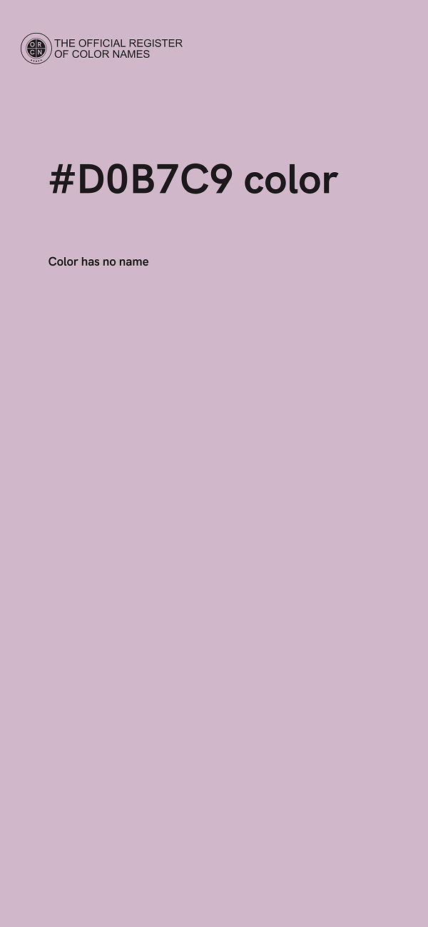 #D0B7C9 color image