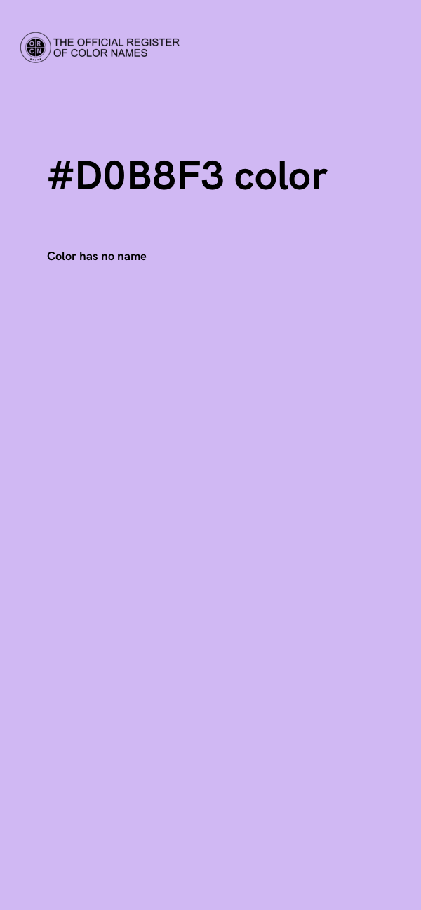 #D0B8F3 color image