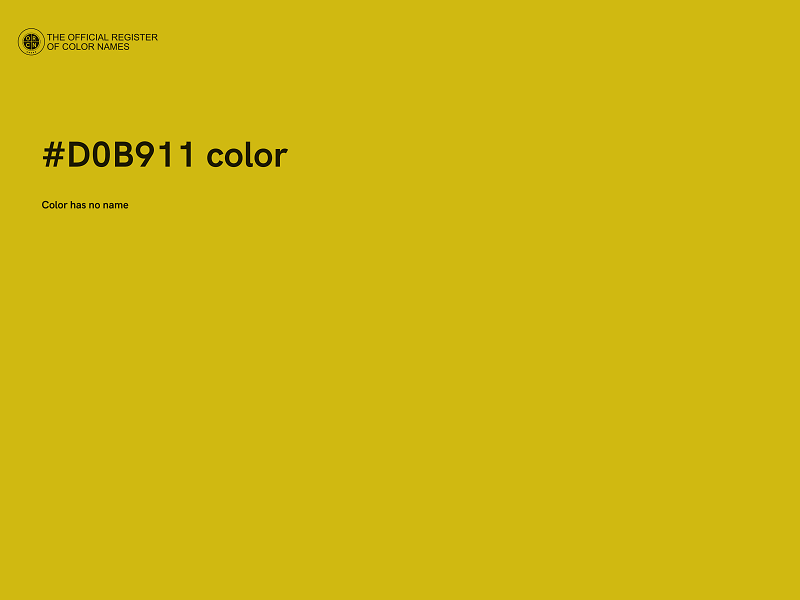 #D0B911 color image