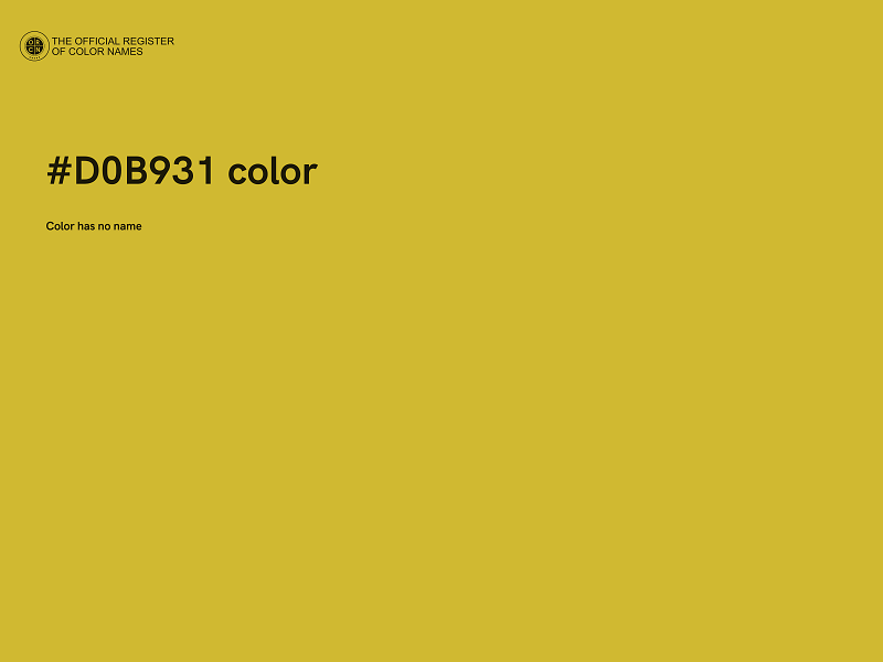 #D0B931 color image