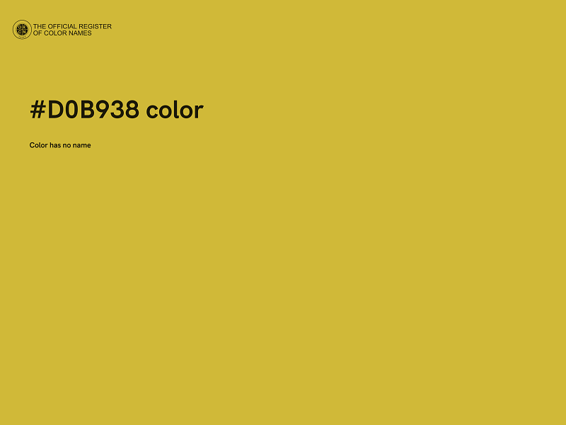 #D0B938 color image