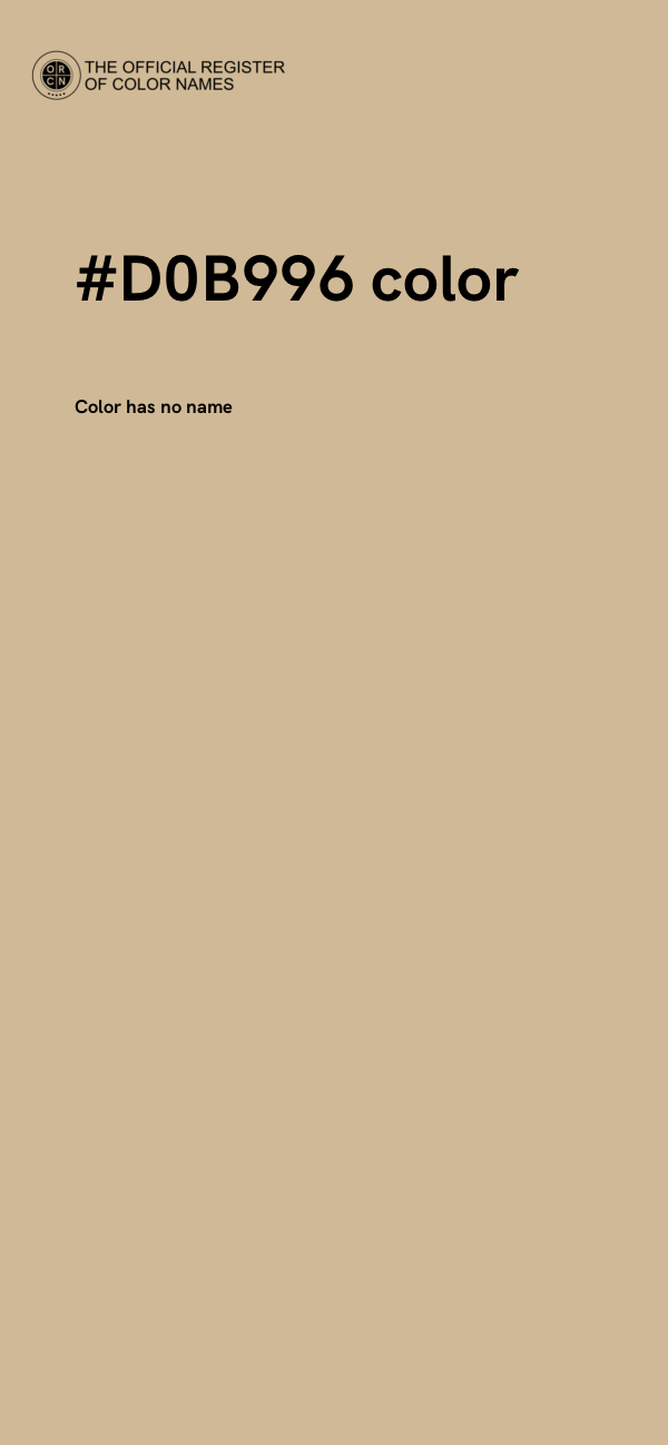 #D0B996 color image