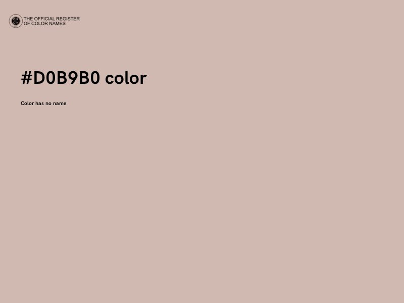 #D0B9B0 color image