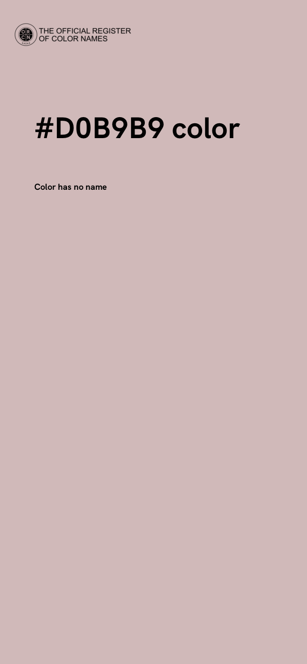 #D0B9B9 color image