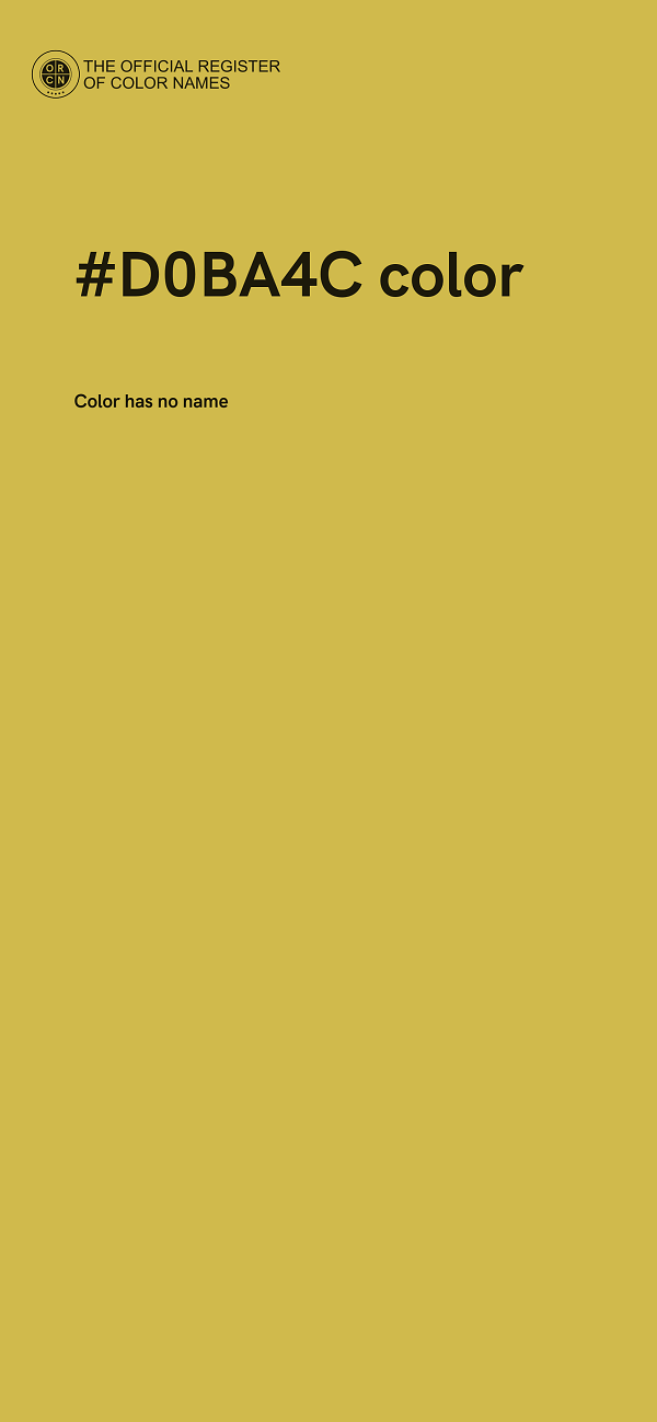 #D0BA4C color image