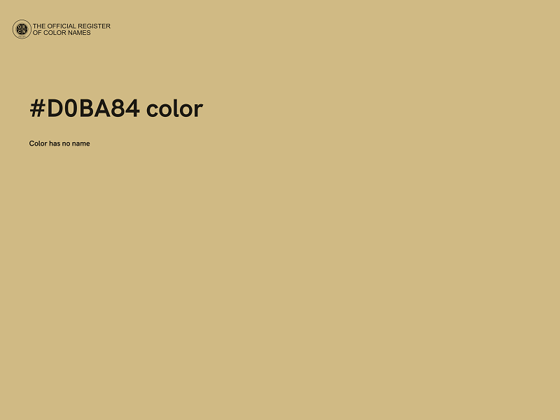 #D0BA84 color image