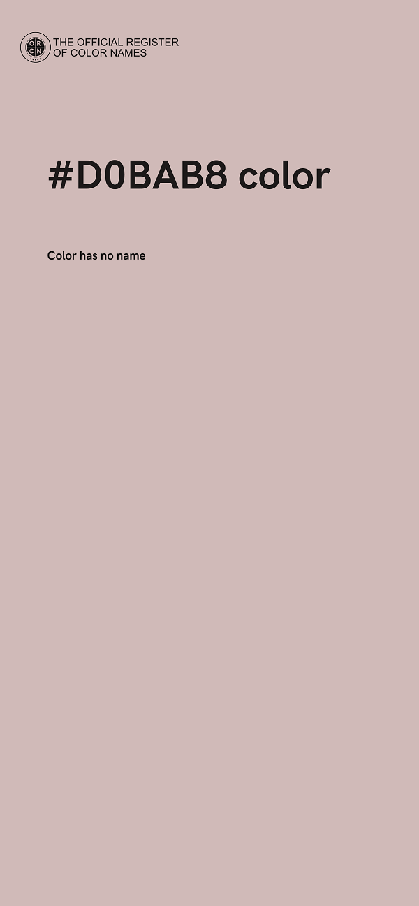 #D0BAB8 color image