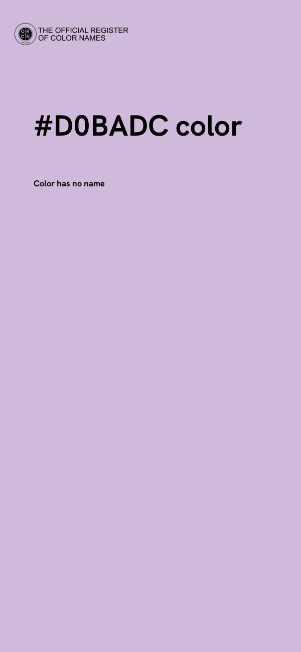 #D0BADC color image