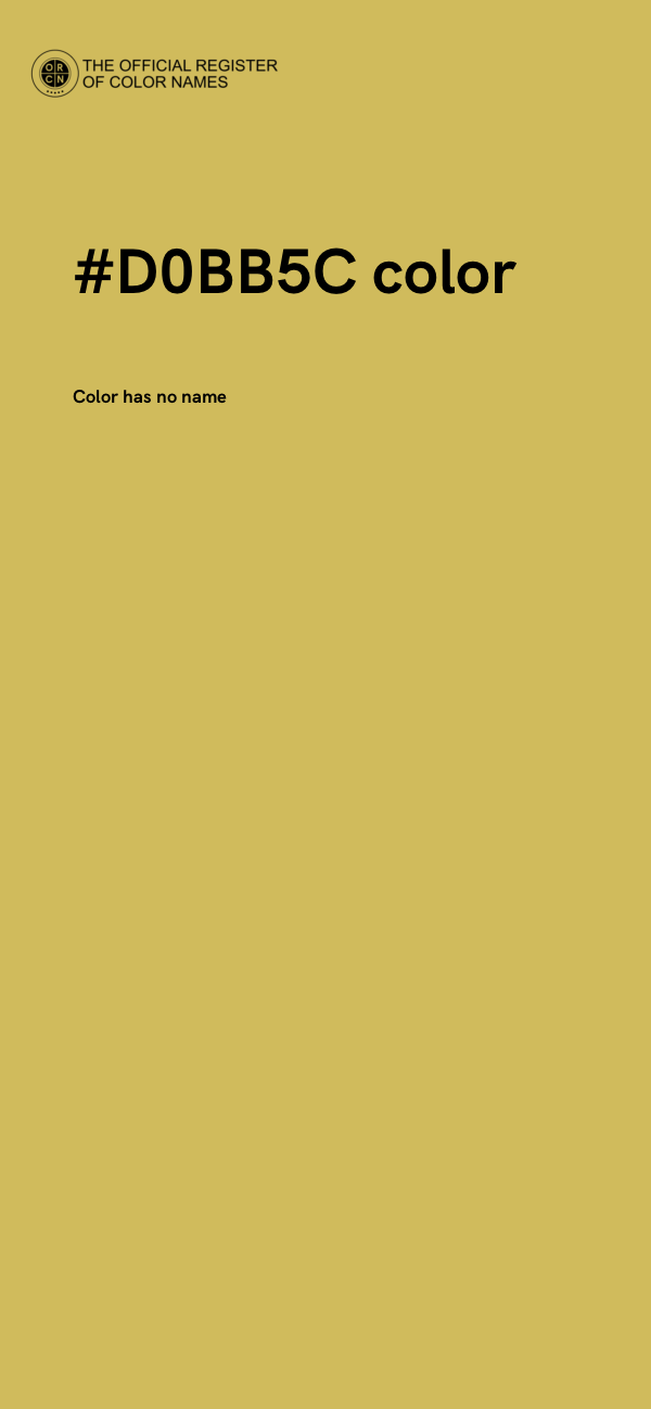 #D0BB5C color image