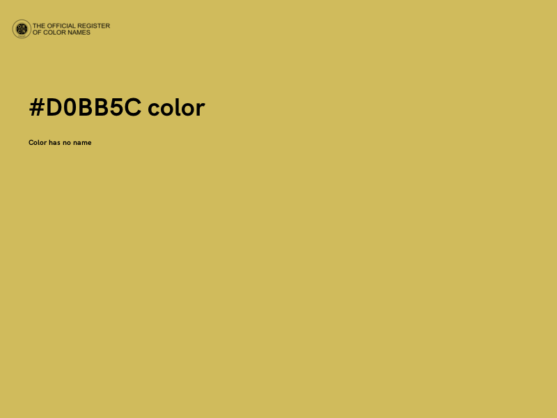 #D0BB5C color image
