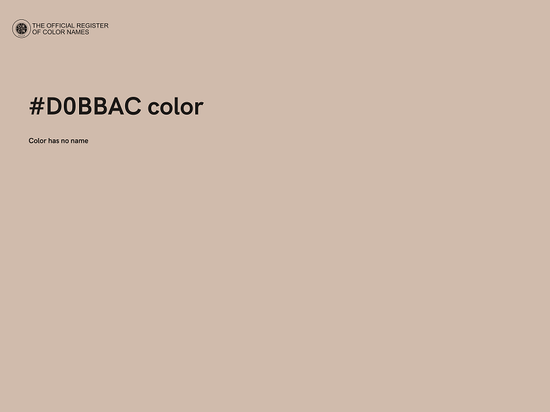 #D0BBAC color image