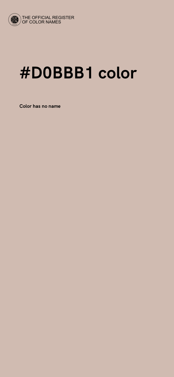 #D0BBB1 color image