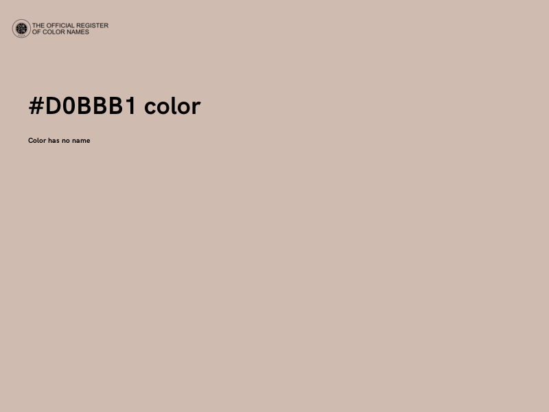 #D0BBB1 color image