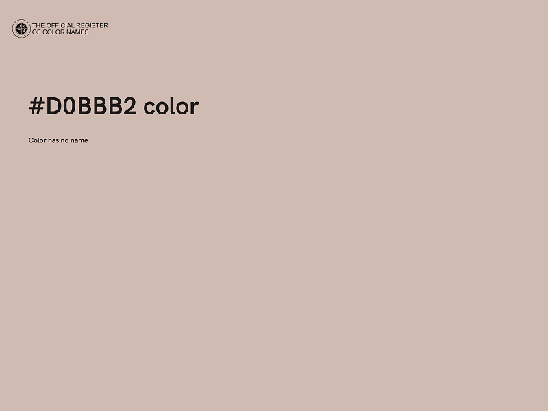 #D0BBB2 color image