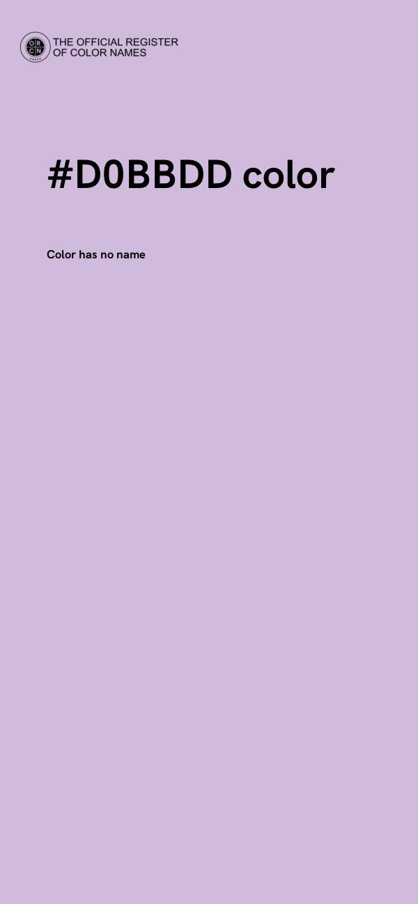 #D0BBDD color image