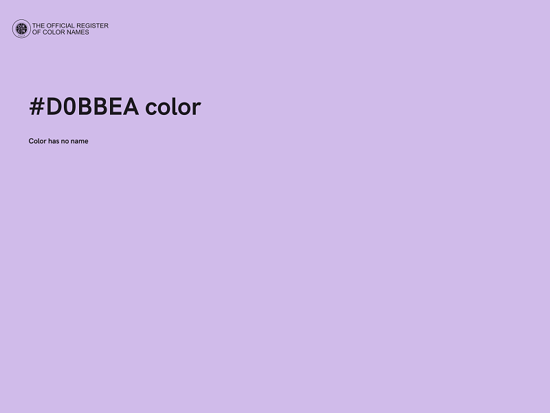 #D0BBEA color image