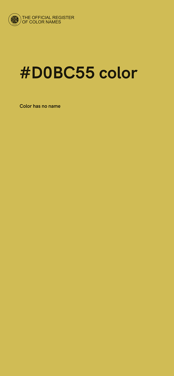#D0BC55 color image