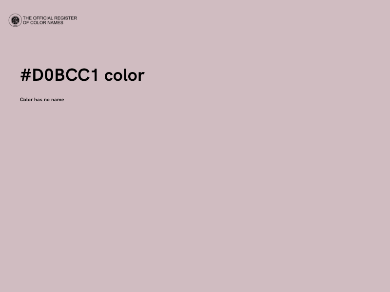 #D0BCC1 color image