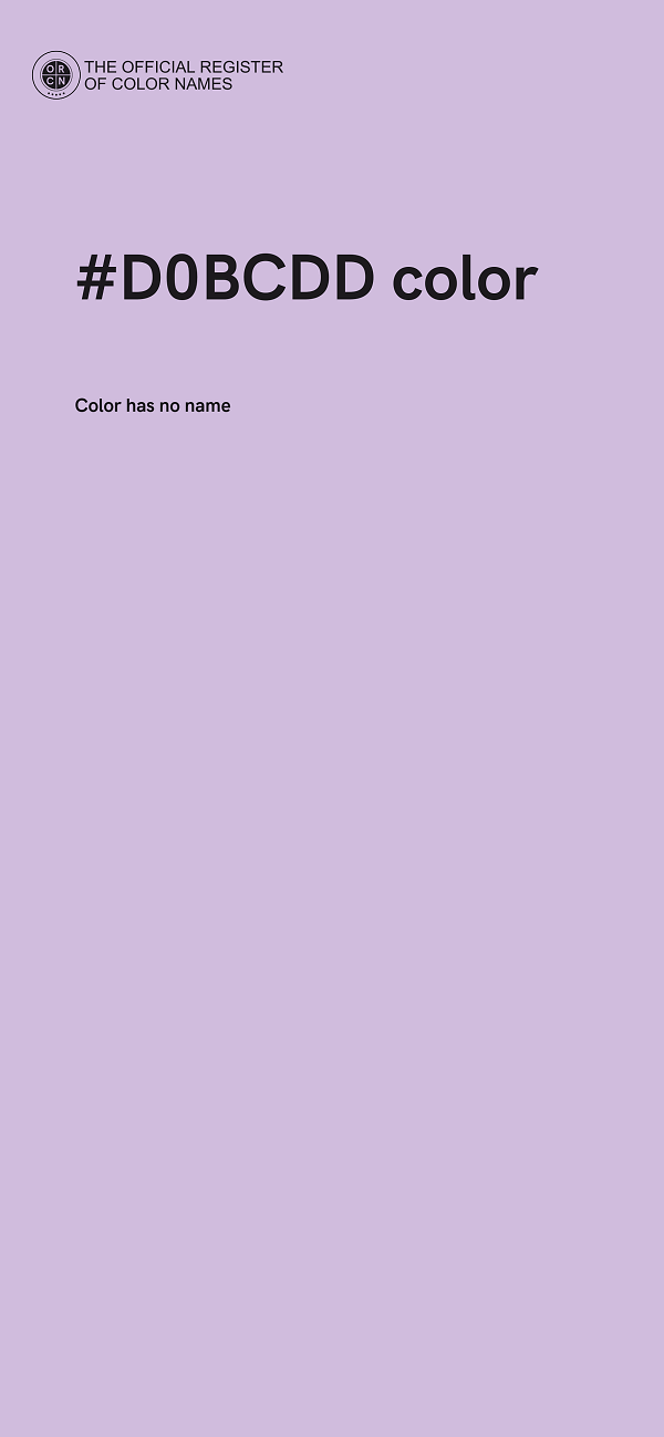 #D0BCDD color image
