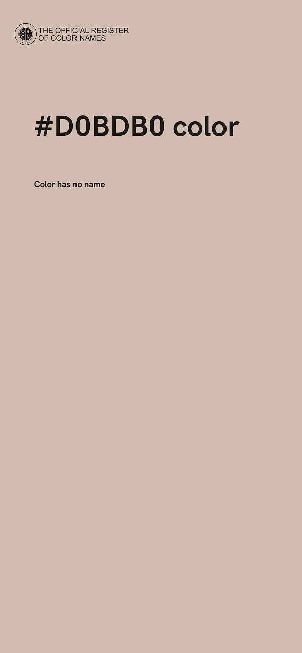 #D0BDB0 color image