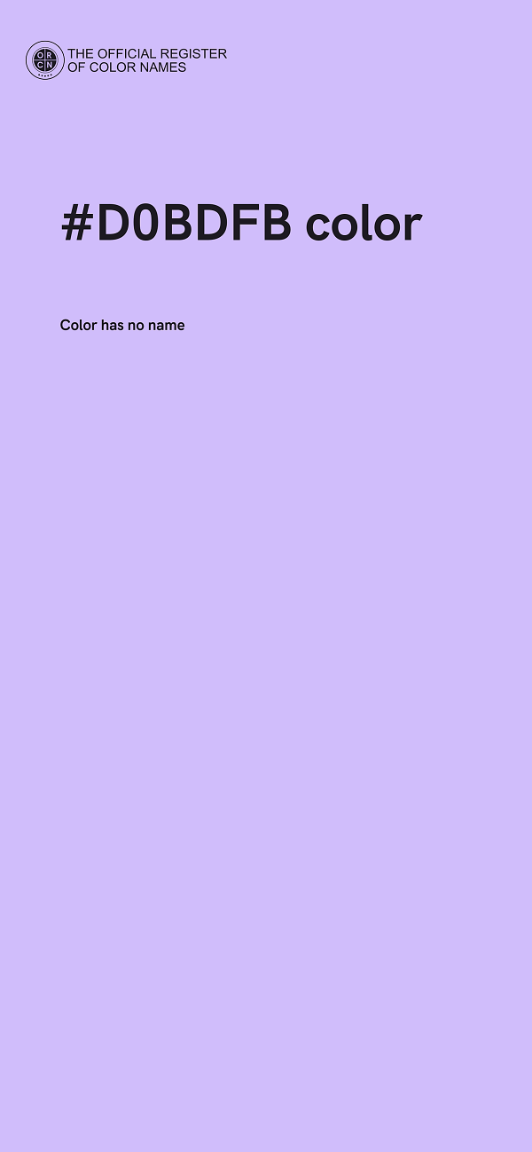 #D0BDFB color image
