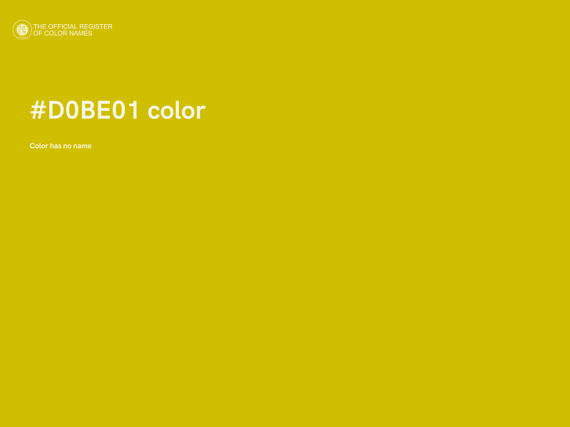 #D0BE01 color image
