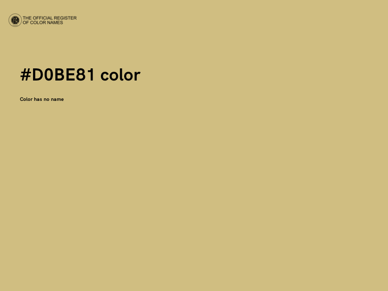 #D0BE81 color image