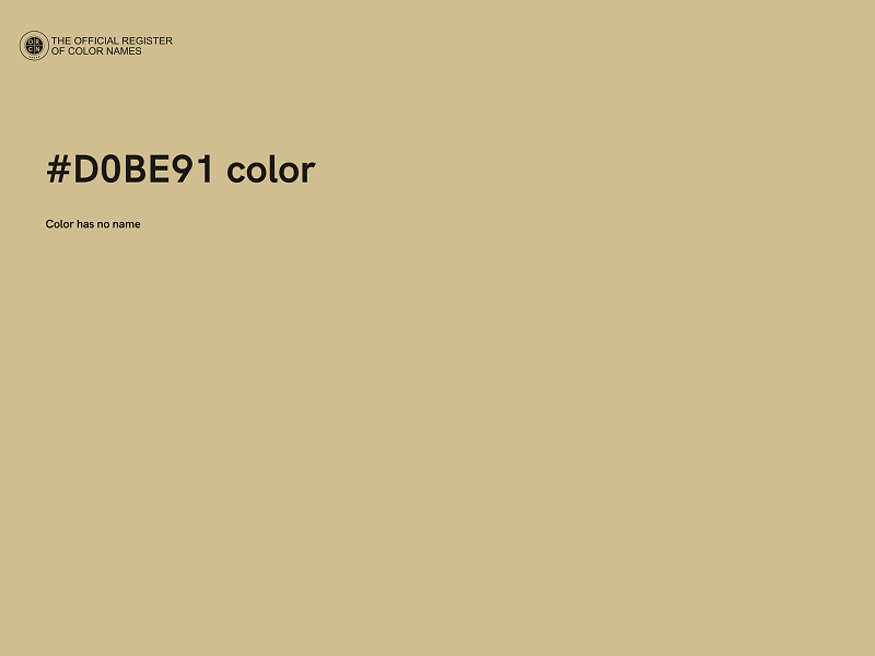 #D0BE91 color image