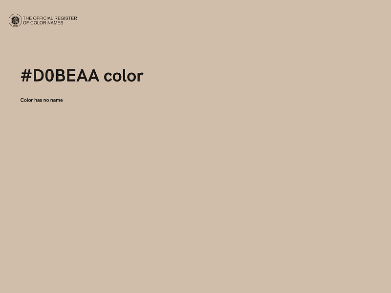 #D0BEAA color image