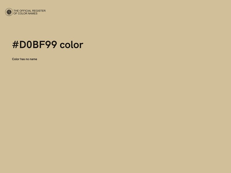 #D0BF99 color image