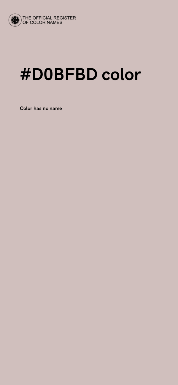 #D0BFBD color image