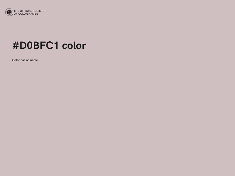 #D0BFC1 color image