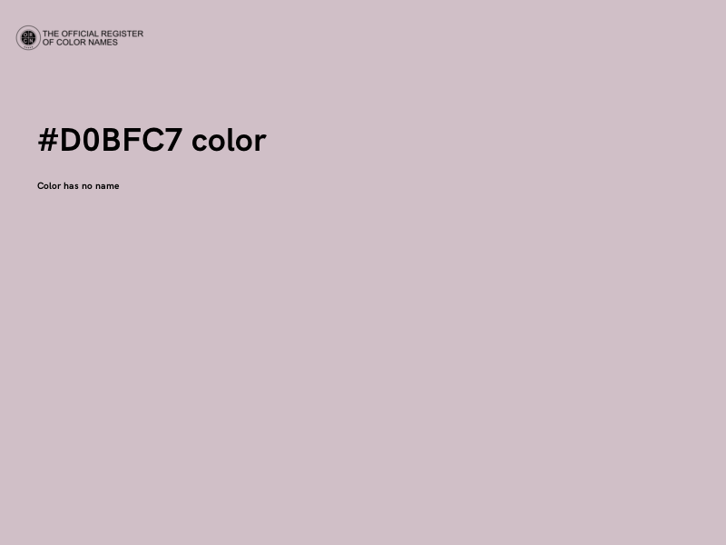#D0BFC7 color image