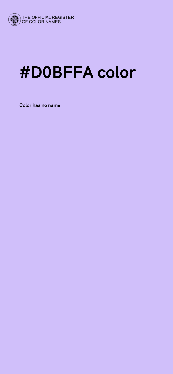 #D0BFFA color image