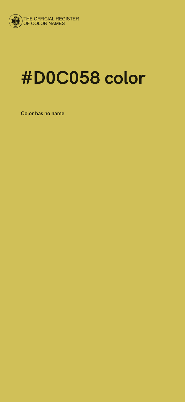 #D0C058 color image