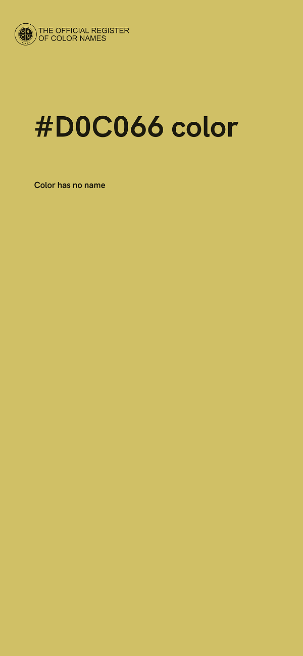 #D0C066 color image