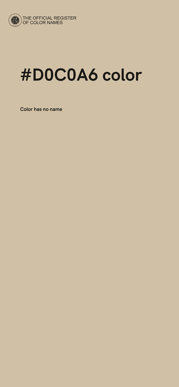 #D0C0A6 color image