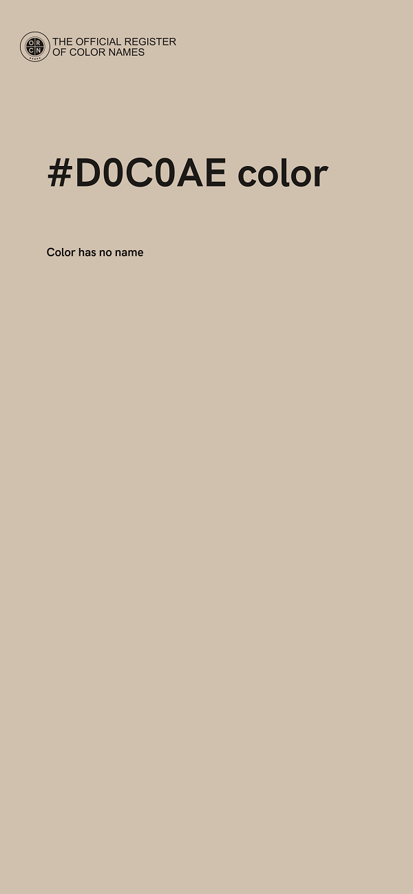 #D0C0AE color image