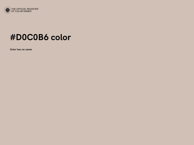 #D0C0B6 color image