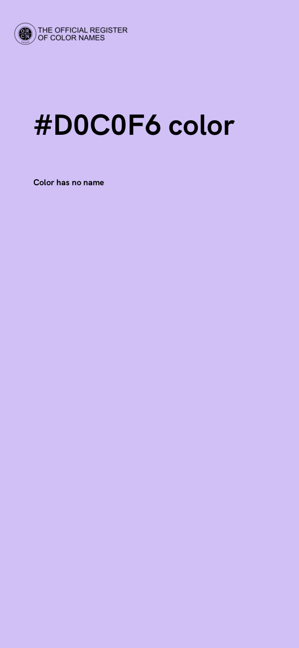 #D0C0F6 color image